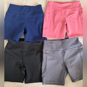 Kids bike shorts with pockets (Qty 4)